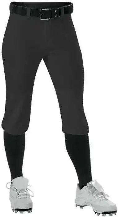 Alleson Athletic 605pknw Women’s Fastpitch Knicker Pant - Black