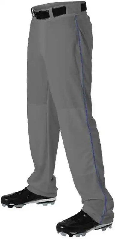 Alleson Athletic 605wlb Adult Baseball Pant with Braid - Charcoal Royal