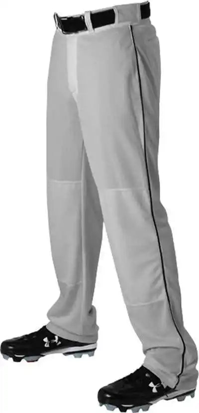 Alleson Athletic 605wlb Adult Baseball Pant with Braid - Gray Black