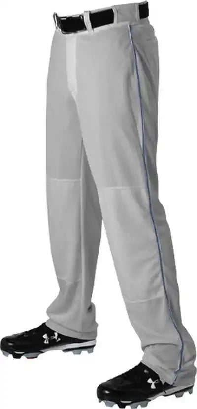 Alleson Athletic 605wlb Adult Baseball Pant with Braid Gray Royal