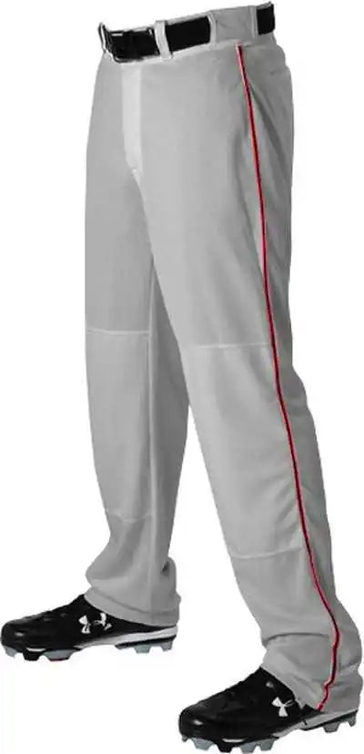 Alleson Athletic 605wlb Adult Baseball Pant with Braid - Gray Scarlet