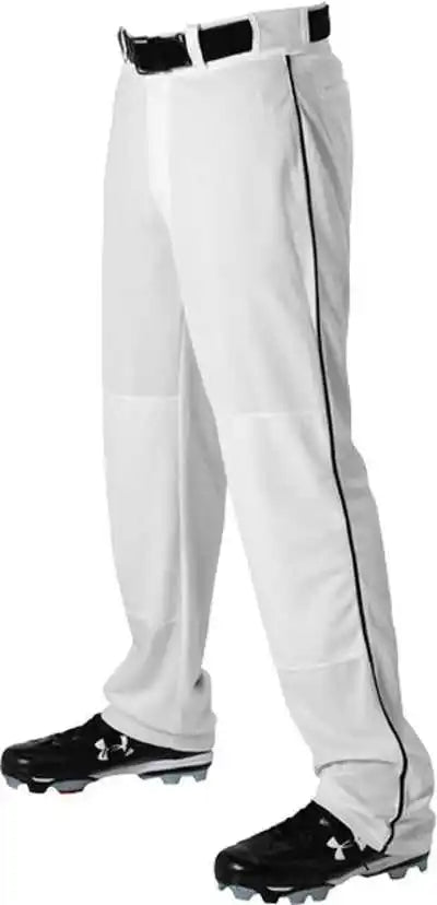 Alleson Athletic 605wlb Adult Baseball Pant with Braid - White Black