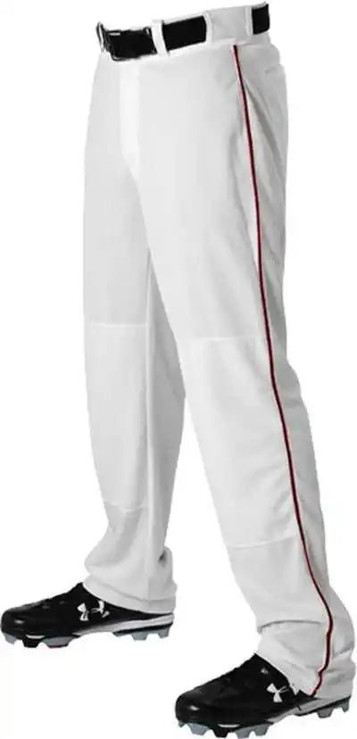 Alleson Athletic 605wlb Adult Baseball Pant with Braid - White Maroon