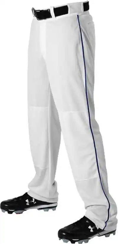 Alleson Athletic 605wlb Adult Baseball Pant with Braid - White Navy