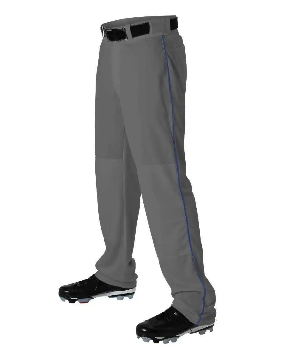 Alleson Athletic 605wlby Youth Baseball Pant with Braid - Charcoal Royal