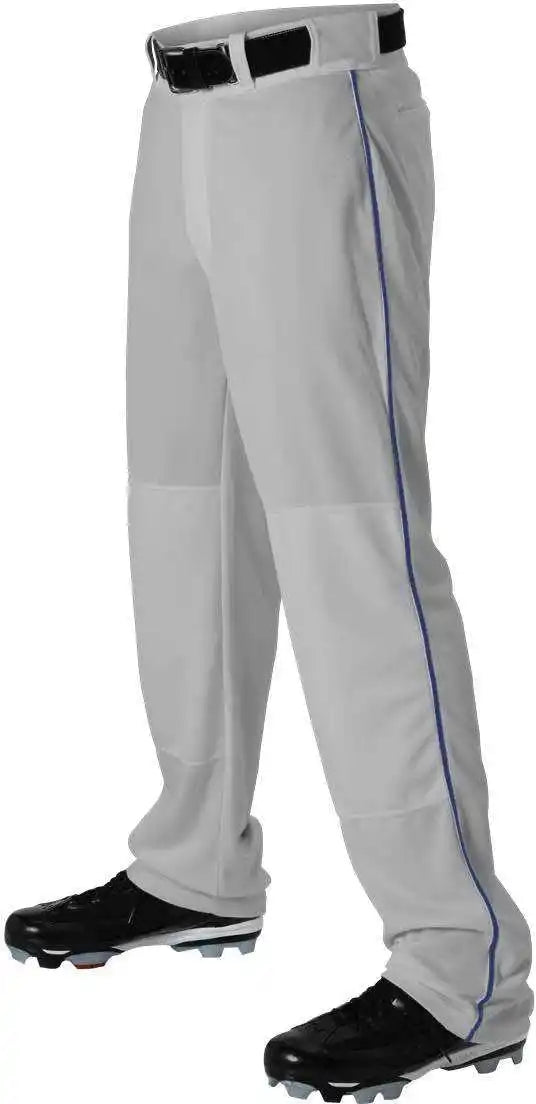 Alleson Athletic 605wlby Youth Baseball Pant with Braid Gray Royal
