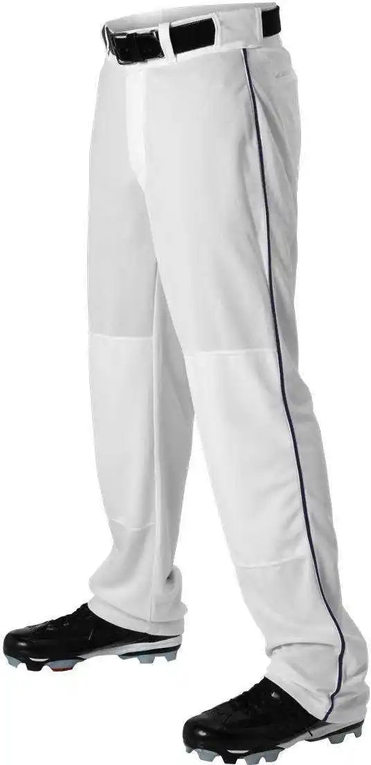 Alleson Athletic 605wlby Youth Baseball Pant with Braid - White Navy