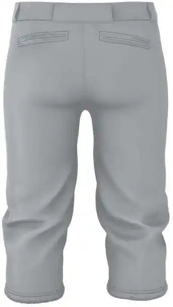 Alleson Athletic 615psg Girls Belted Speed Premium Fastpitch Pant - Grey