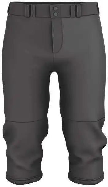 Alleson Athletic 615psg Girls Belted Speed Premium Fastpitch Pant - Charcoal Solid