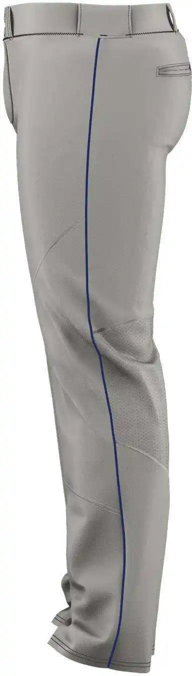 Alleson Athletic 655wlb Adult Crush Premier Braided Baseball Pant - Grey Royal