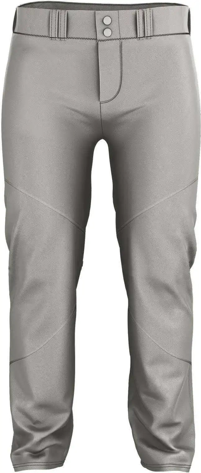 Alleson Athletic 655wlb Adult Crush Premier Braided Baseball Pant - Grey Red