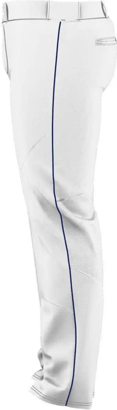 Alleson Athletic 655wlb Adult Crush Premier Braided Baseball Pant - White Royal