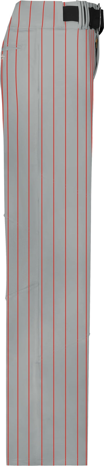 Alleson Athletic 655wpn Crush Pinstripe Pant - Gray Red