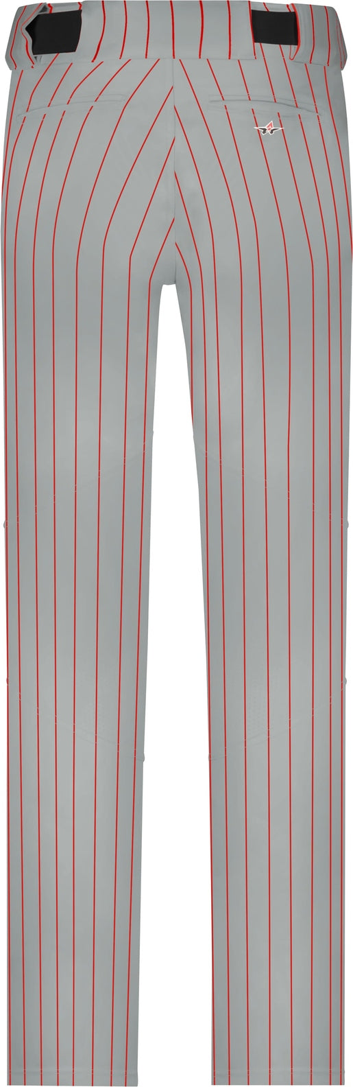 Alleson Athletic 655wpn Crush Pinstripe Pant - Gray Red