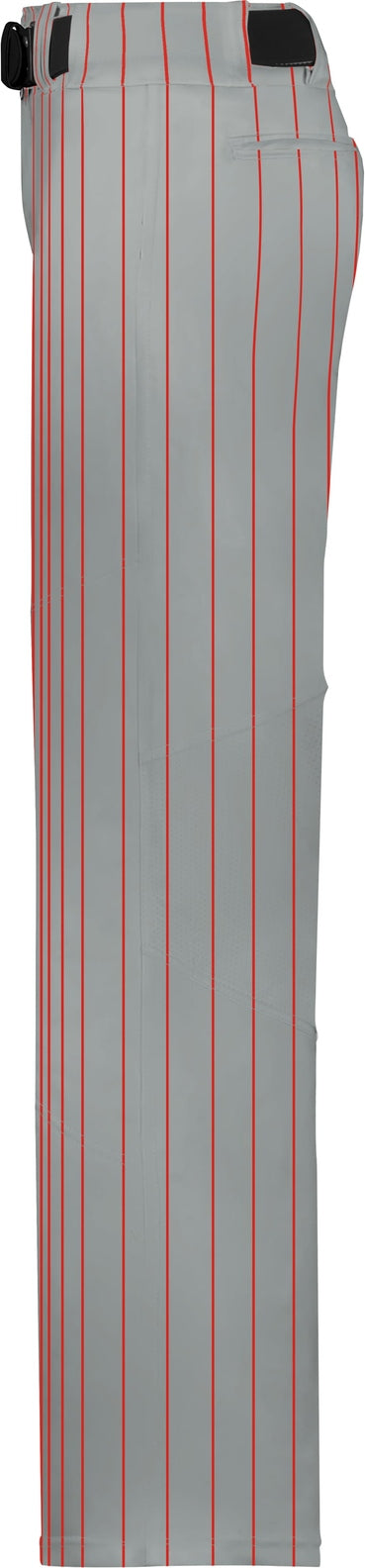 Alleson Athletic 655wpn Crush Pinstripe Pant - Gray Red