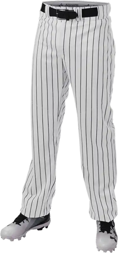 Alleson Athletic 655wpn Crush Pinstripe Pant - White Navy
