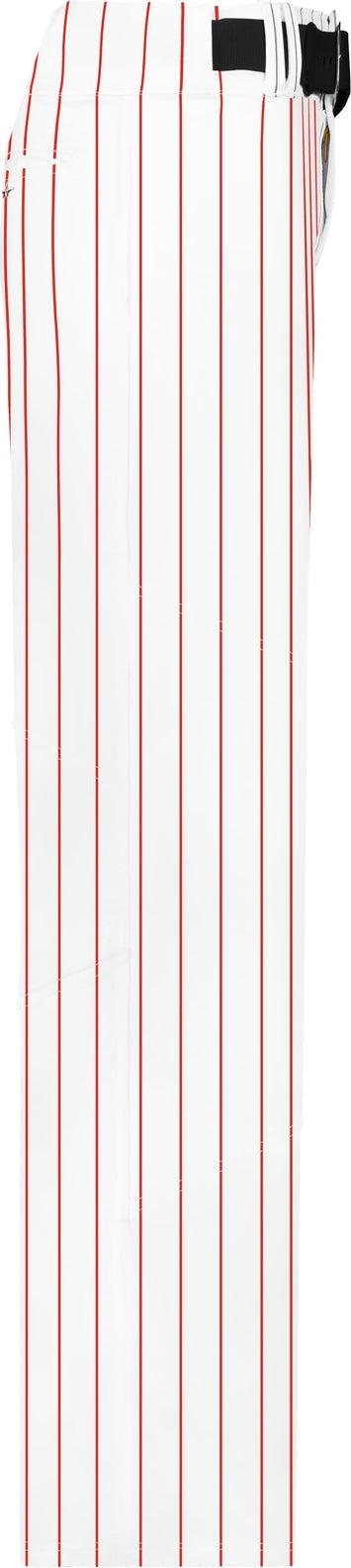 Alleson Athletic 655wpn Crush Pinstripe Pant - White Red