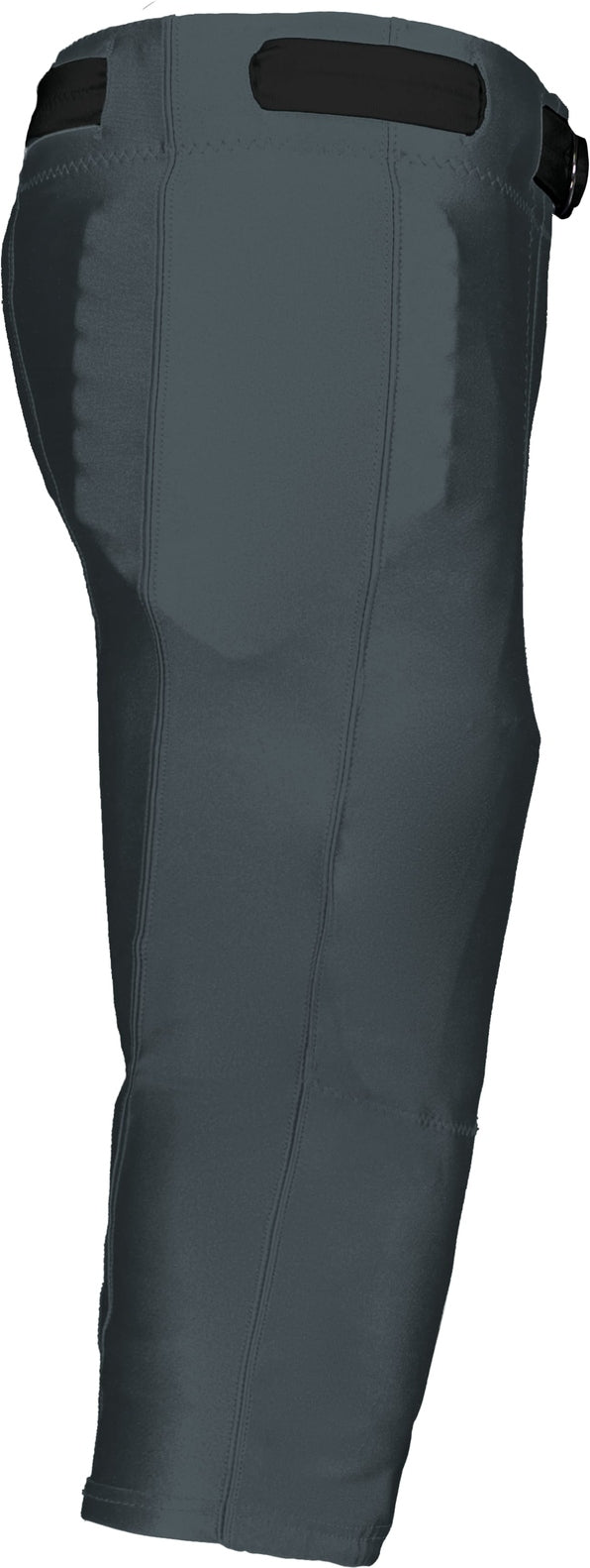 Alleson Athletic 675nfy Youth no Fly Football Pant with Slotted Waist (pads not Included) - Charcoal Solid