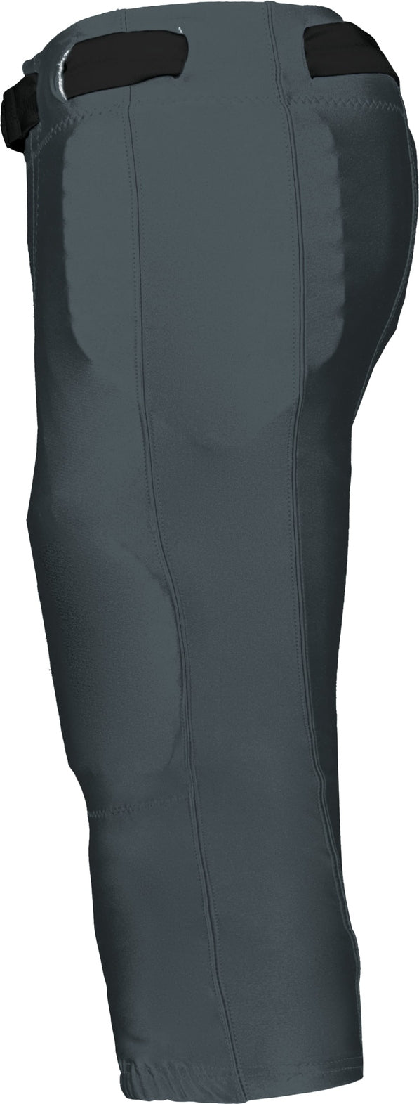Alleson Athletic 675nfy Youth no Fly Football Pant with Slotted Waist (pads not Included) - Charcoal Solid