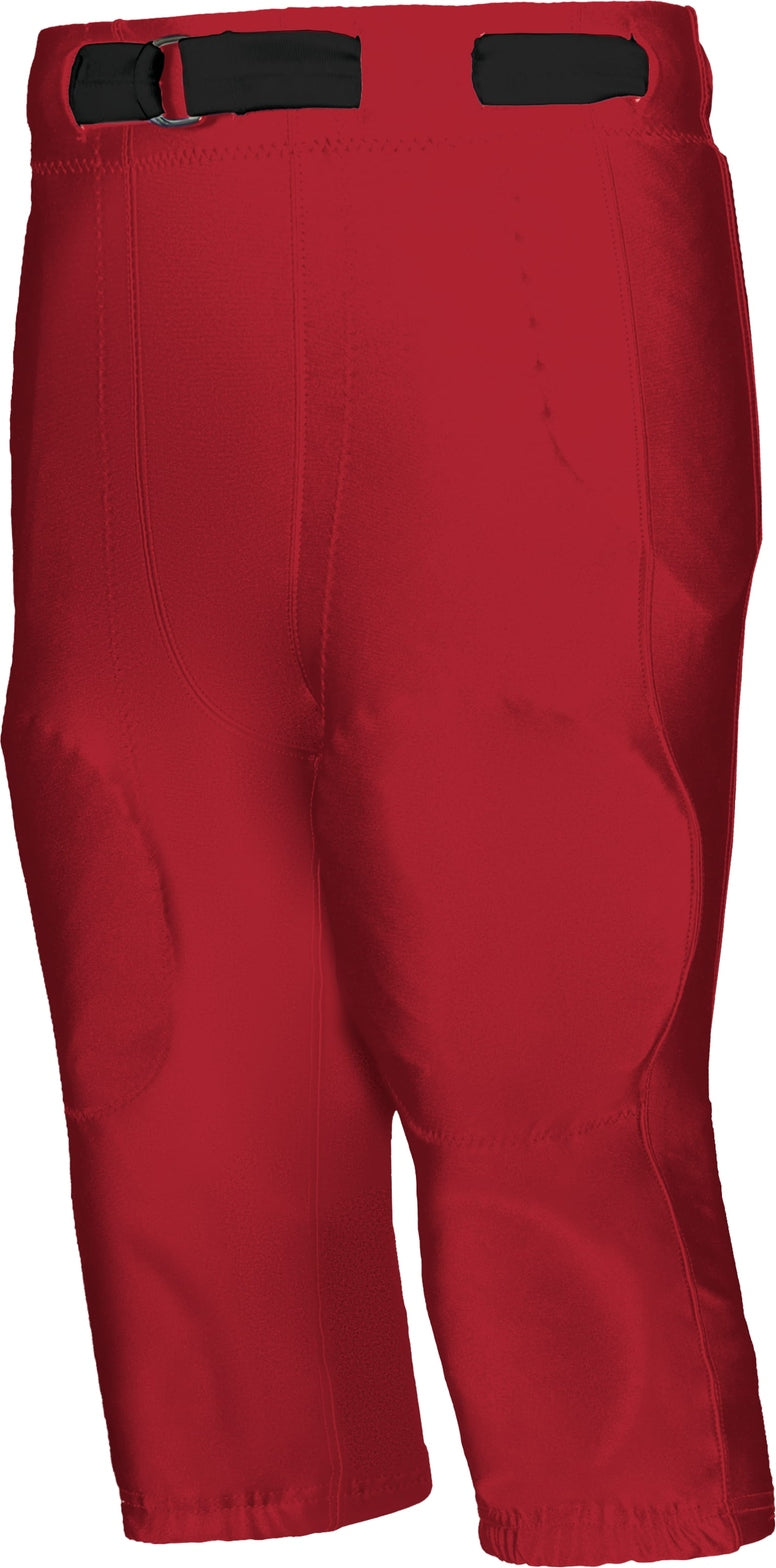 Alleson Athletic 675nfy Youth no Fly Football Pant with Slotted Waist (pads not Included) - Red - Xs