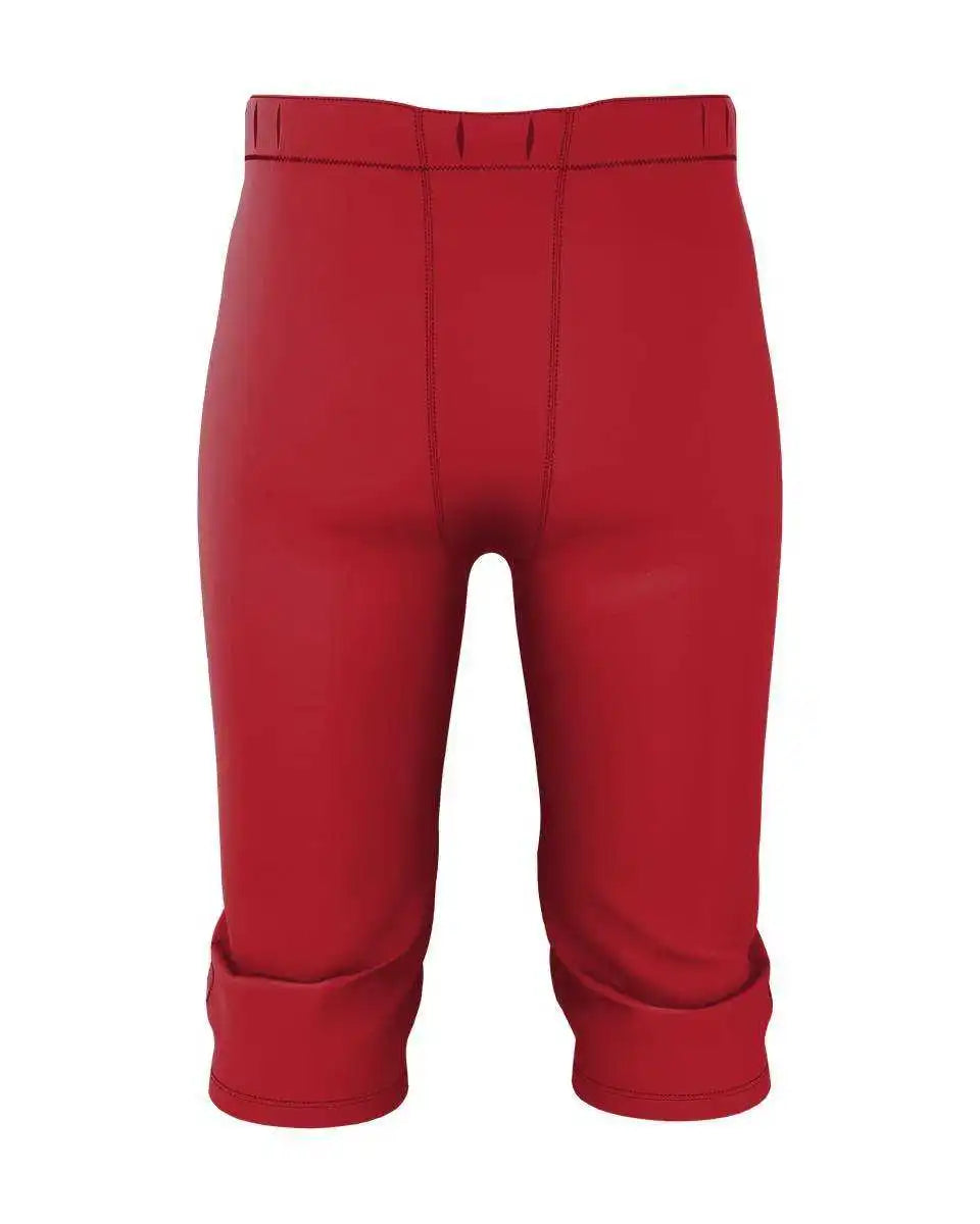 Alleson Athletic 682py Youth Integrated Knee Pad Football Pant - Red