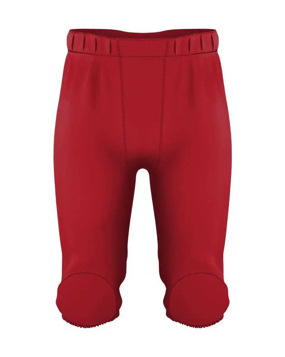 Alleson Athletic 682py Youth Integrated Knee Pad Football Pant - Red