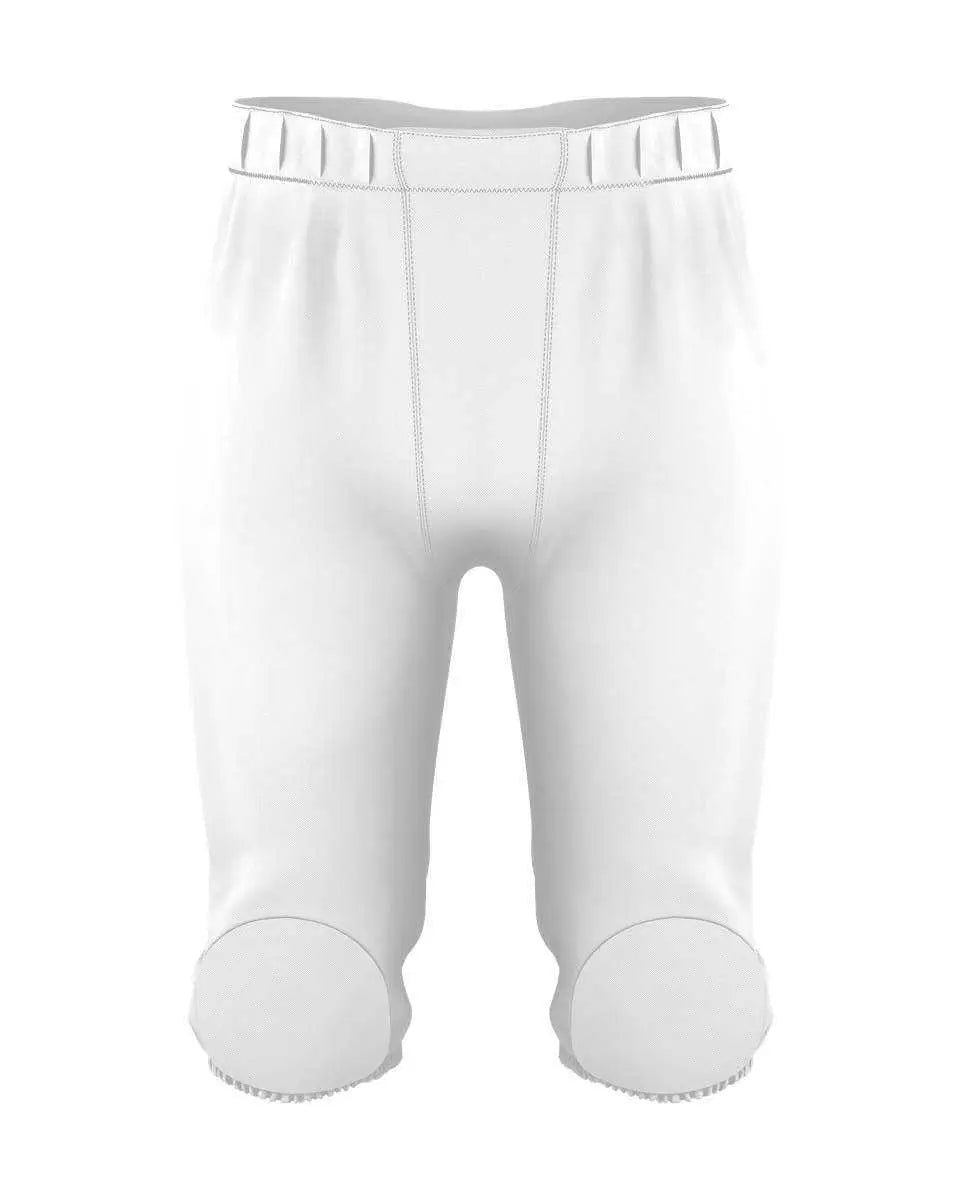 Alleson Athletic 682py Youth Integrated Knee Pad Football Pant - White - s