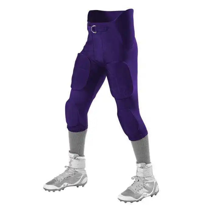 Alleson Athletic 6857p Adult Icon Integrated Football Pants - Purple