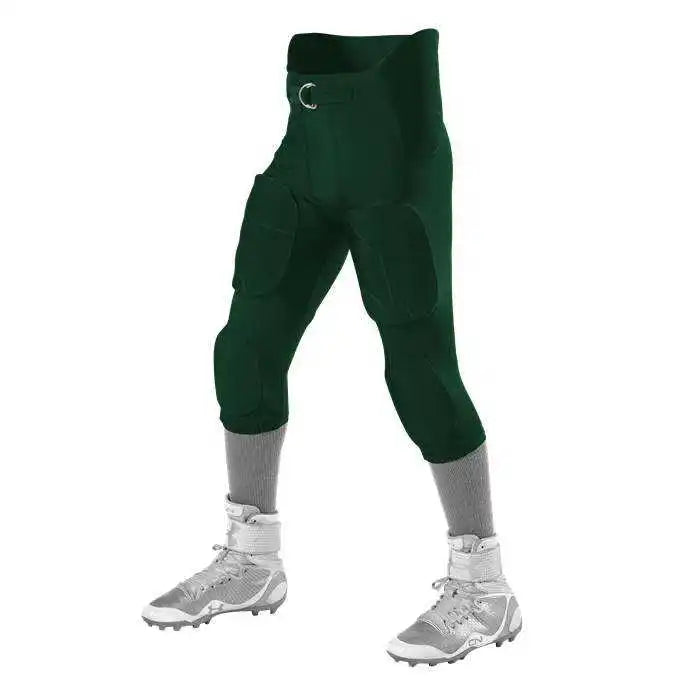 Alleson Athletic 6857py Youth Icon Integrated Football Pants - Forest