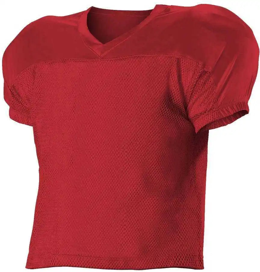 Alleson Athletic 712y Youth Practice Football Jersey Scarlet