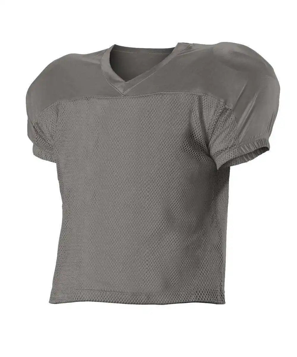 Alleson Athletic 712y Youth Practice Football Jersey Silver