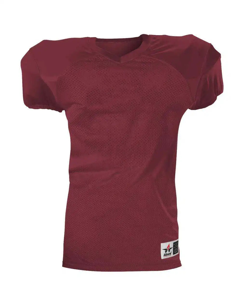 Alleson Athletic 751y Youth Pro Game Football Jersey Cardinal