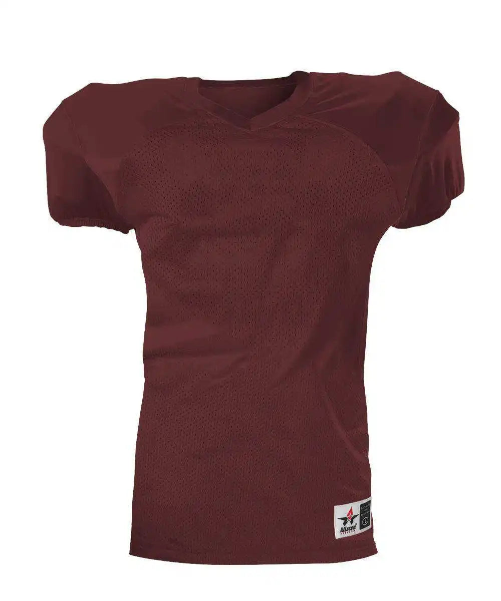 Alleson Athletic 751y Youth Pro Game Football Jersey Maroon