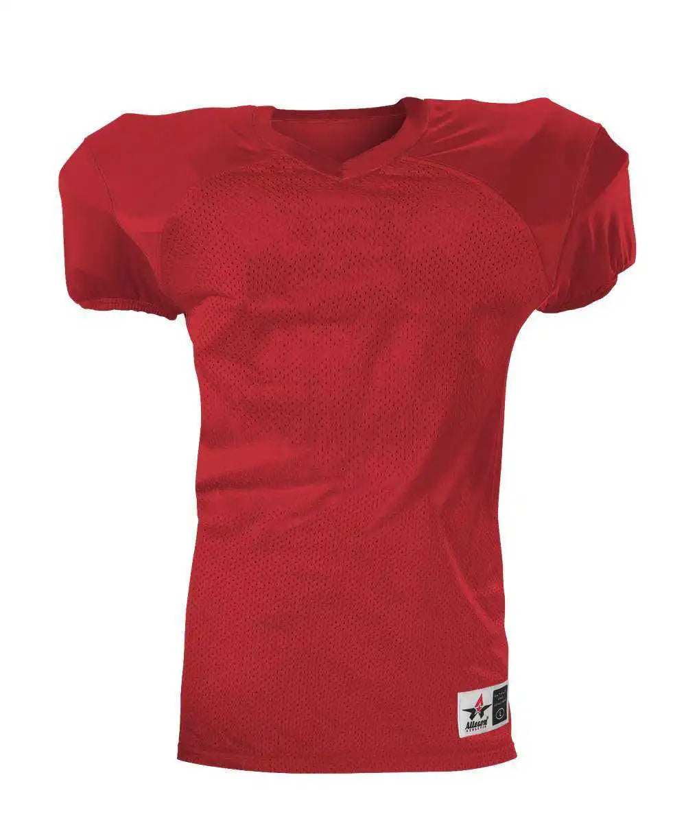 Alleson Athletic 751y Youth Pro Game Football Jersey - Scarlet