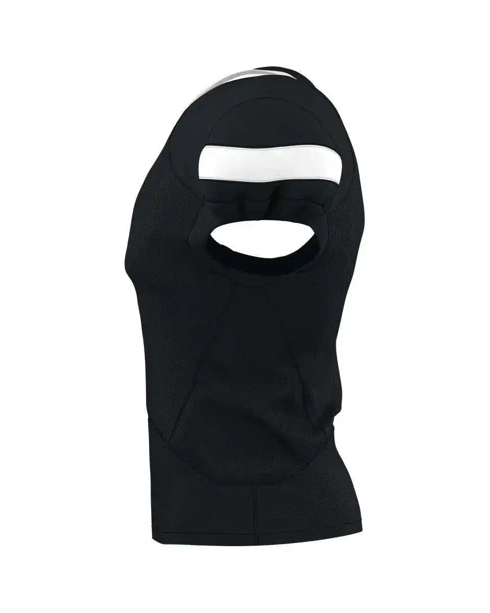 Alleson Athletic 754 Adult Pro Flex Cut Belt Length Football Jersey - Black White