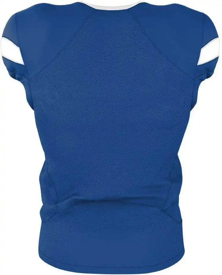 Alleson Athletic 754y Youth Pro Flex Cut Belt Length Football Jersey - Royal White
