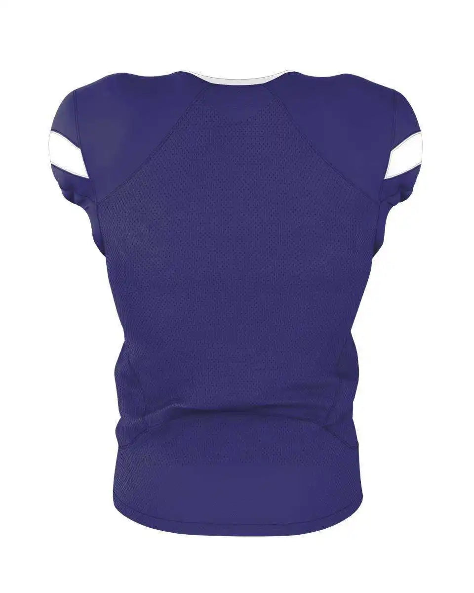 Alleson Athletic 754y Youth Pro Flex Cut Belt Length Football Jersey - Purple White