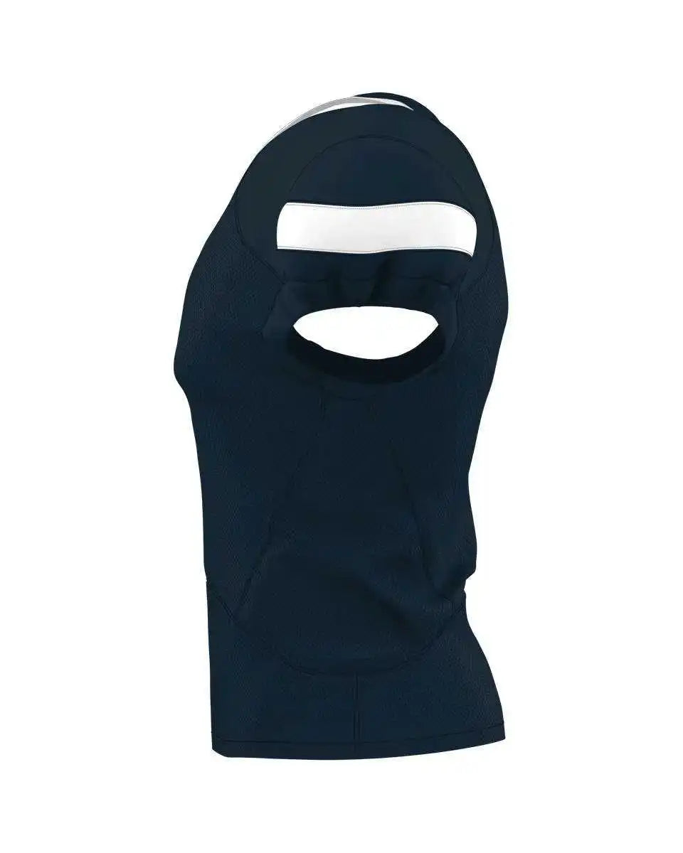 Alleson Athletic 754y Youth Pro Flex Cut Belt Length Football Jersey Navy White