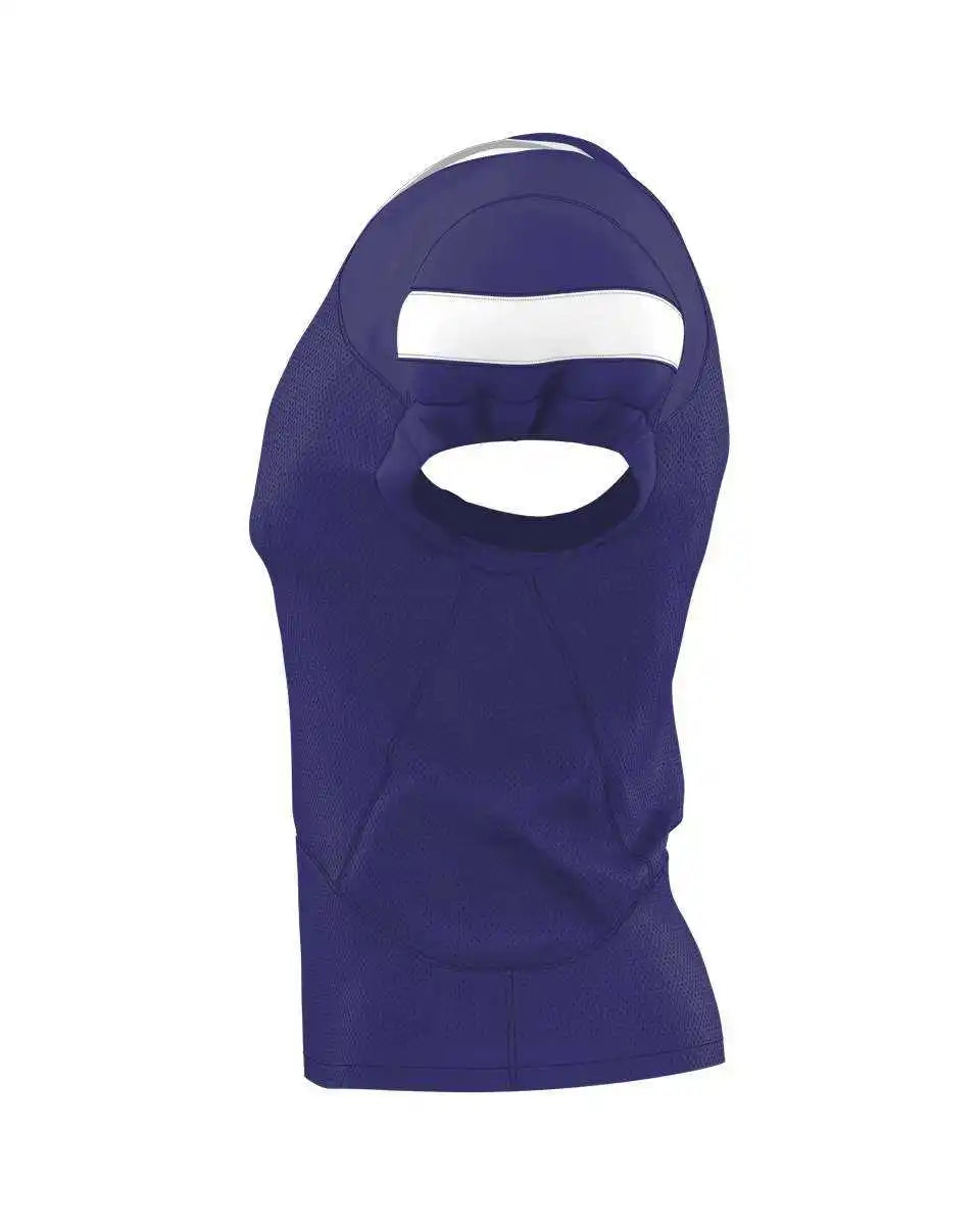 Alleson Athletic 754y Youth Pro Flex Cut Belt Length Football Jersey - Purple White