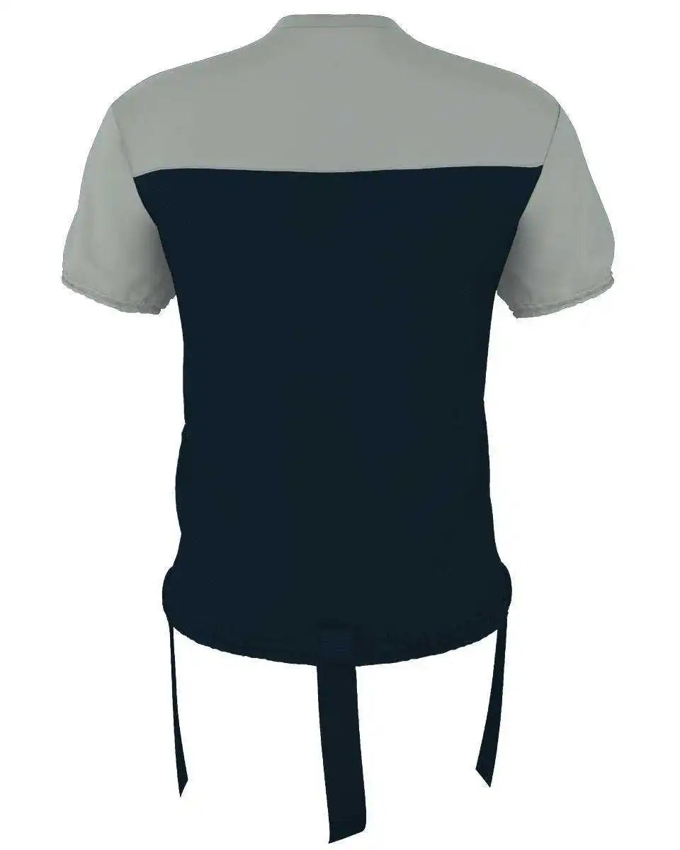 Alleson Athletic 762ffj Adult Hero Flag Football Jersey - Navy Silver