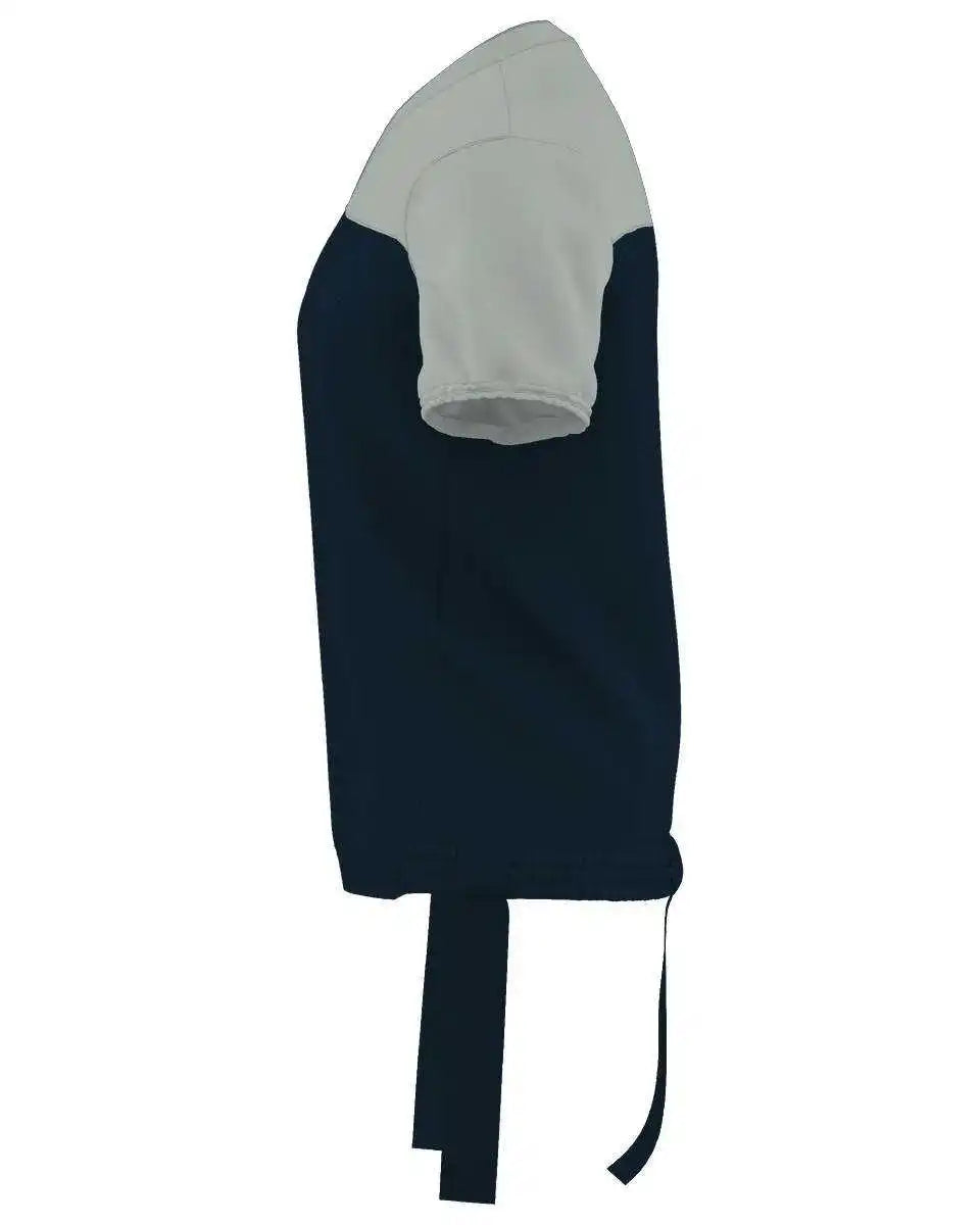 Alleson Athletic 762ffj Adult Hero Flag Football Jersey - Navy Silver - Light Gray / s