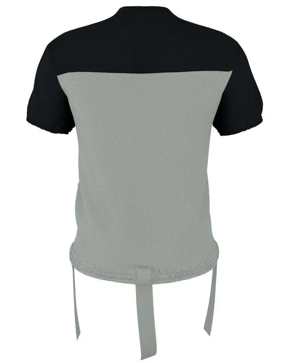 Alleson Athletic 762ffj Adult Hero Flag Football Jersey - Silver Black - Light Gray / s