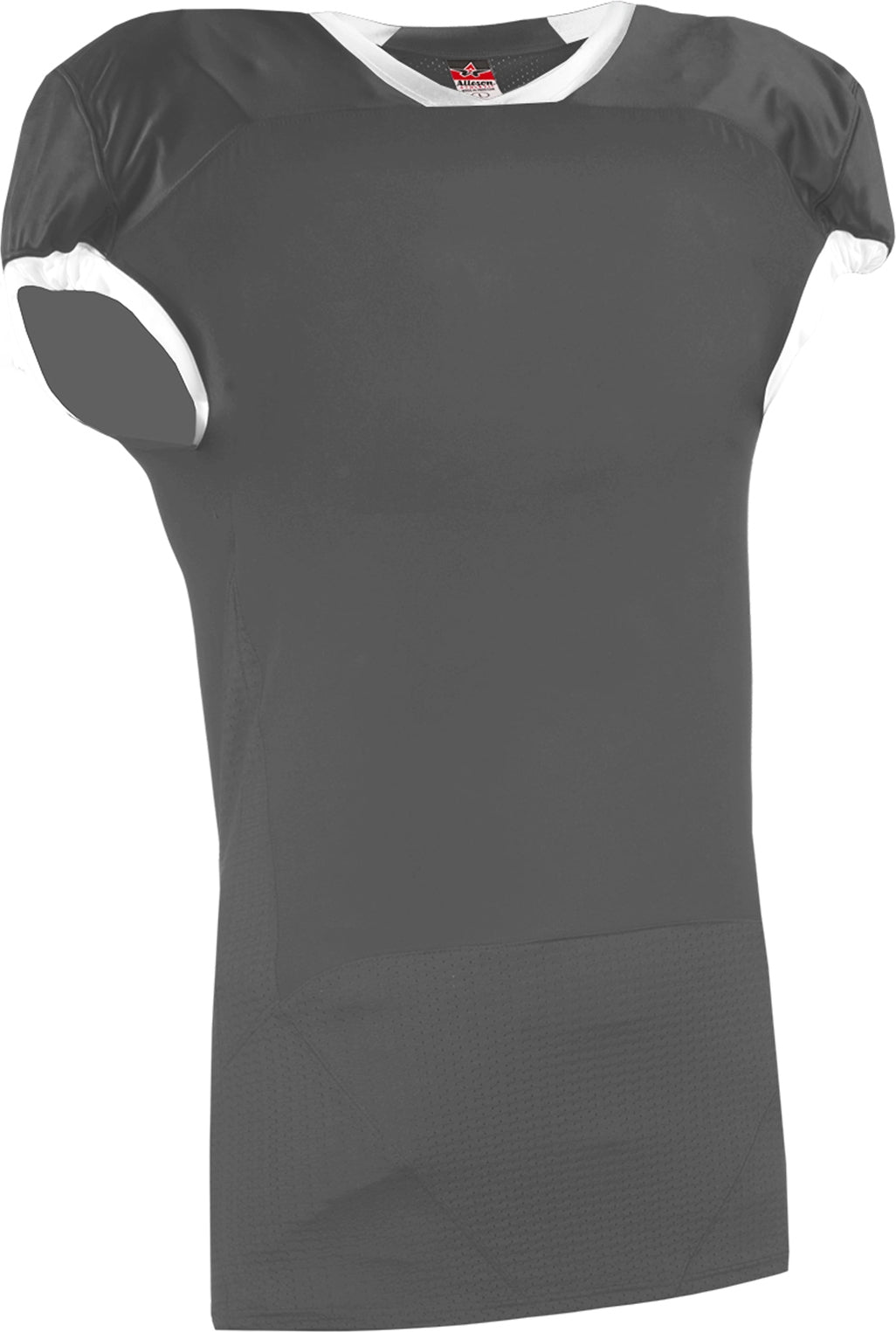 Alleson Athletic 775a Recruit Game Jersey Adult -charcoal Solid White - Dark Gray / s
