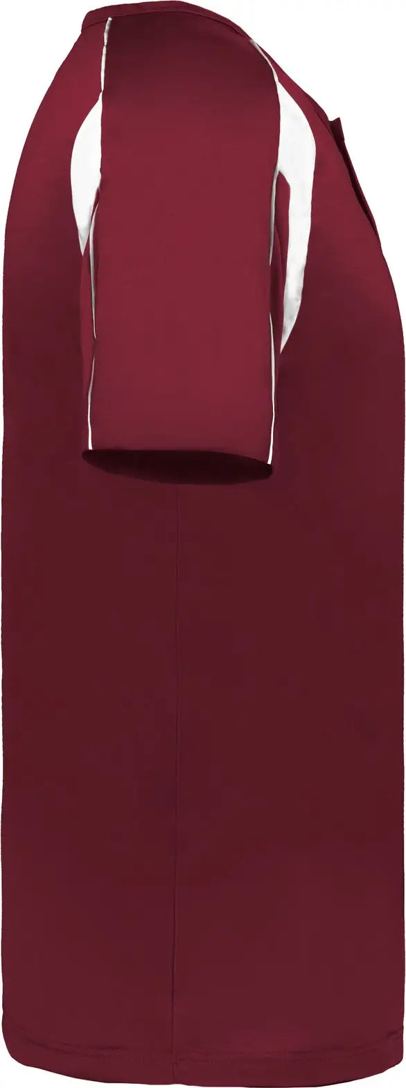 Alleson Athletic 7937 Pro Placket Baseball Jersey - Cardinal White