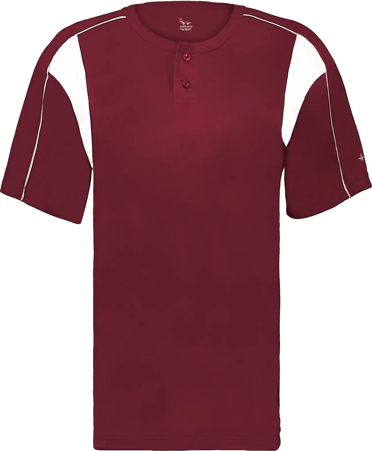 Alleson Athletic 7937 Pro Placket Baseball Jersey - Cardinal White