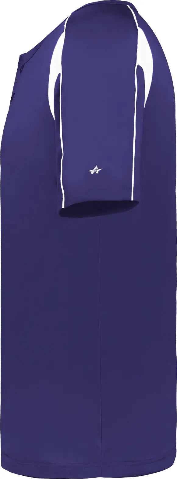 Alleson Athletic 7937 Pro Placket Baseball Jersey - Purple White