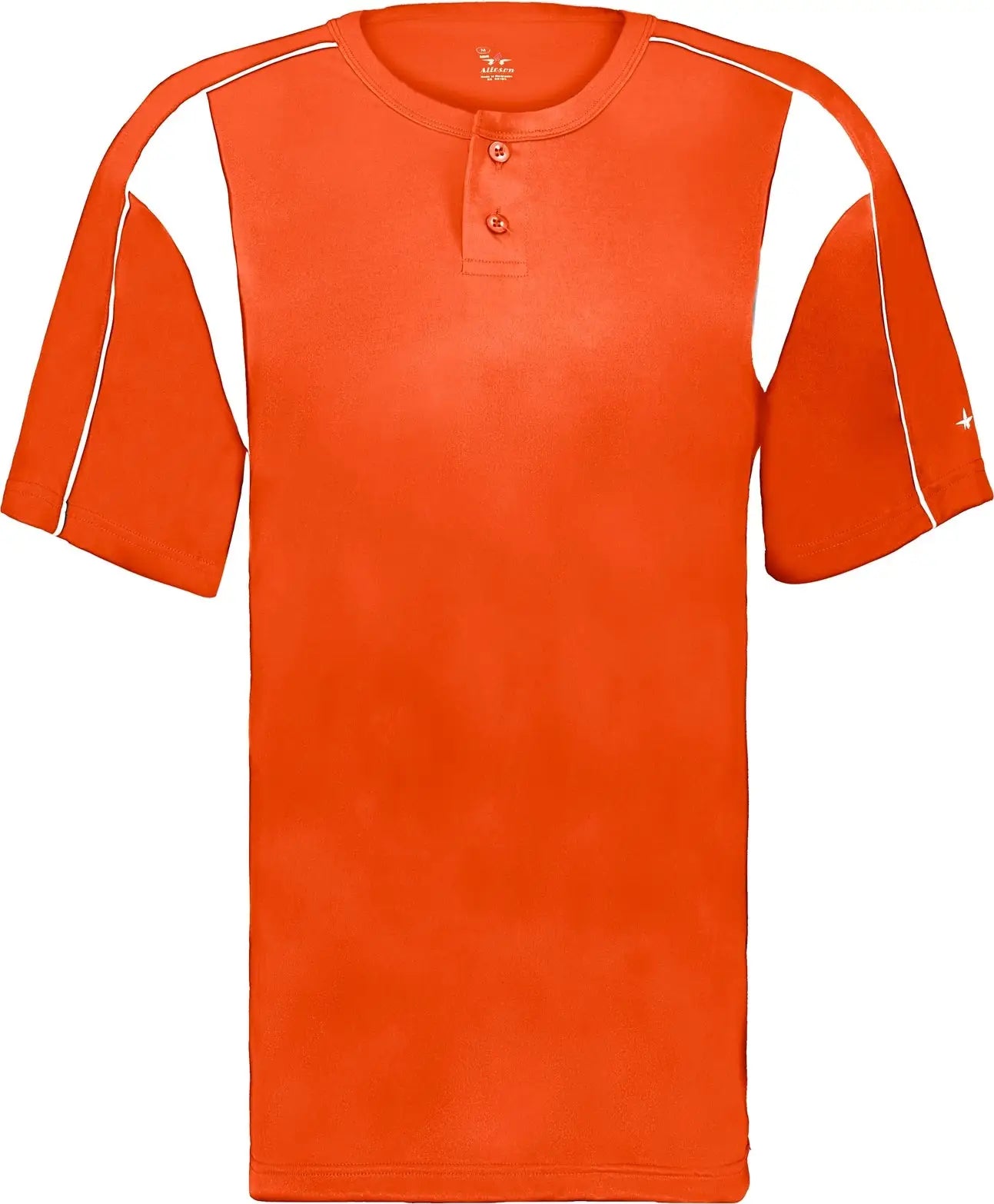 Alleson Athletic 793700 Pro Placket Baseball Jersey - Burnt Orange White - Adult Xs