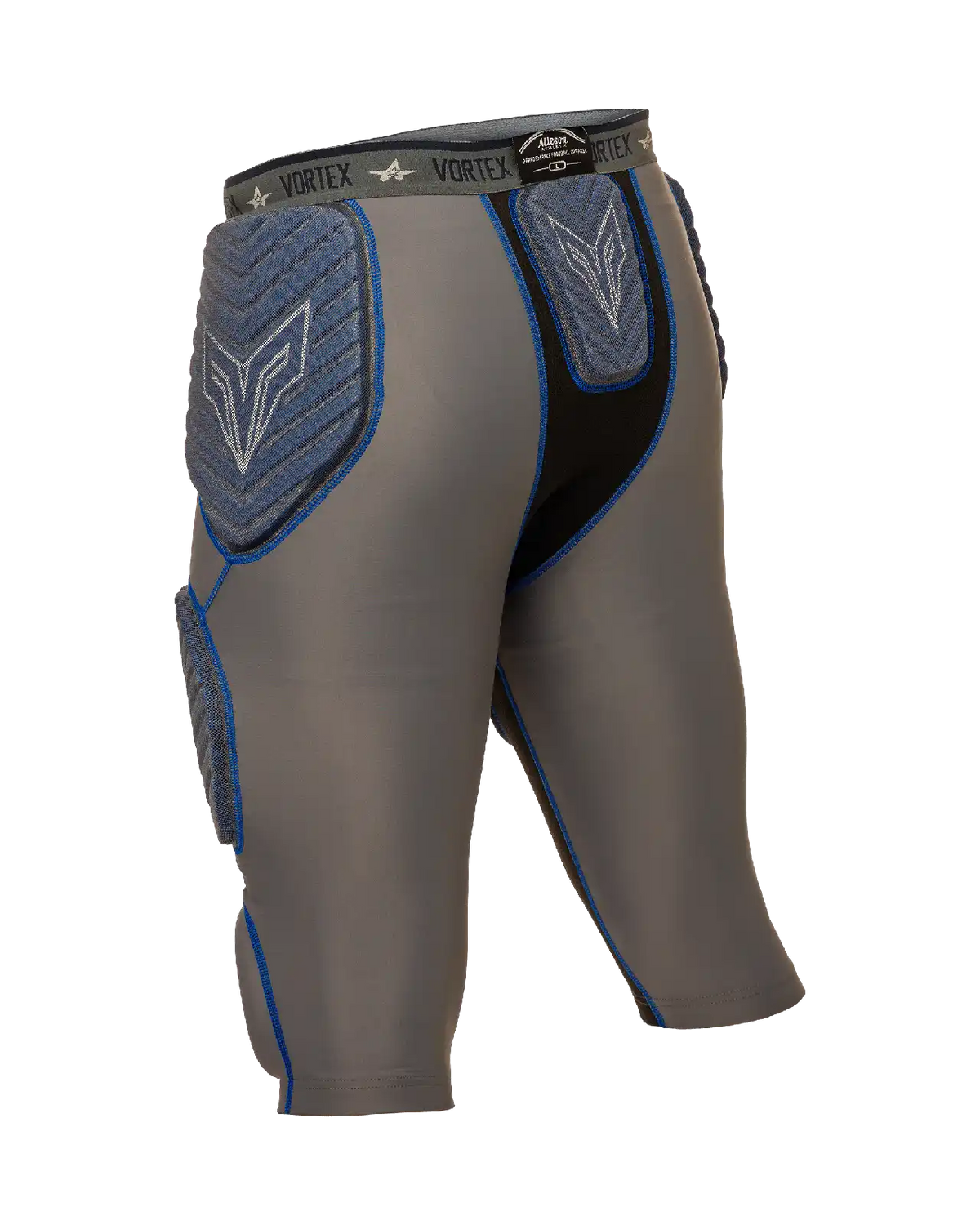 Alleson Athletic 7sipg2y Vortex 7 Padded Girdle Charcoal Solid Navy