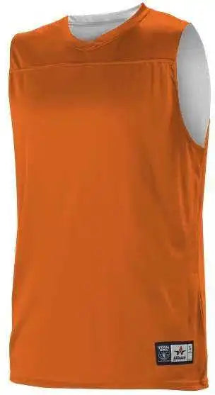 Alleson Athletic A105ba Adult Nba Blank Reversible Game Jersey - Orange White
