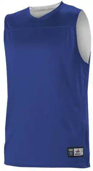Alleson Athletic A105ba Adult Nba Blank Reversible Game Jersey - Royal White